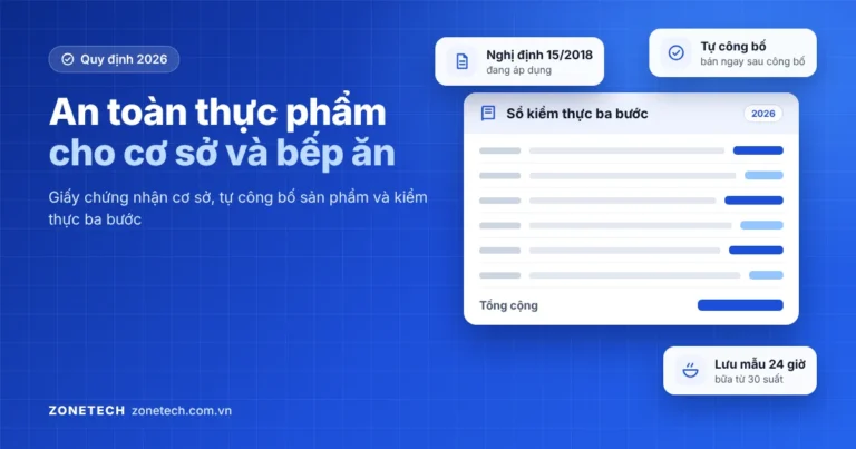An toàn thực phẩm cho cơ sở chế biến và bếp ăn năm 2026