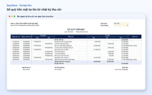 Xem trước File quản lý thu chi, sổ quỹ tiền mặt