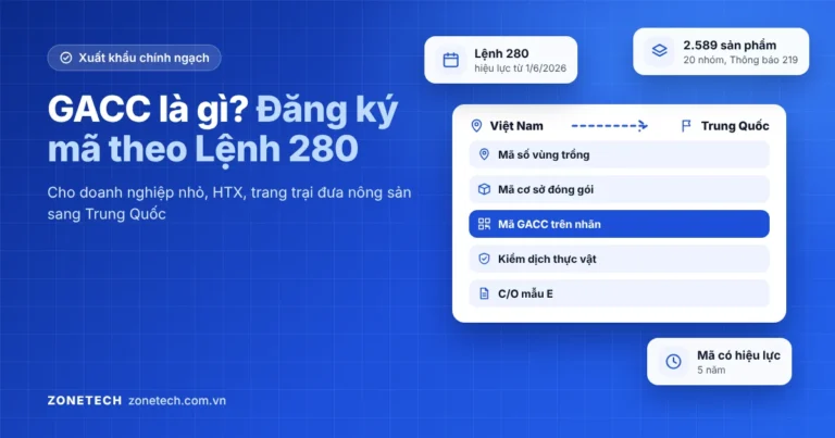 Ảnh bìa GACC và Lệnh 280: các giấy tờ dọc tuyến xuất khẩu nông sản từ Việt Nam sang Trung Quốc
