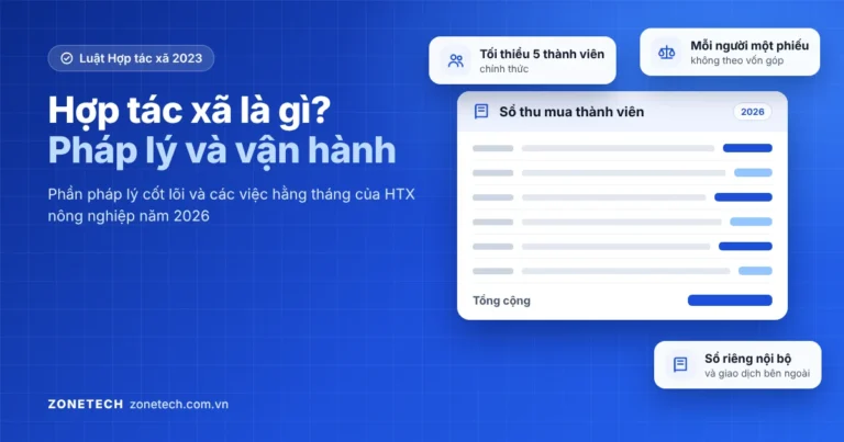 Ảnh bìa hợp tác xã là gì, pháp lý cơ bản và cách vận hành HTX nông nghiệp năm 2026