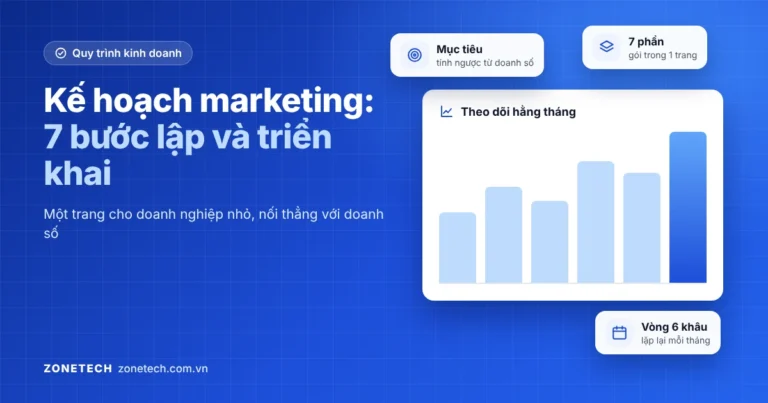 Ảnh bìa kế hoạch marketing 7 bước cho doanh nghiệp nhỏ: biểu đồ theo dõi kết quả hằng tháng