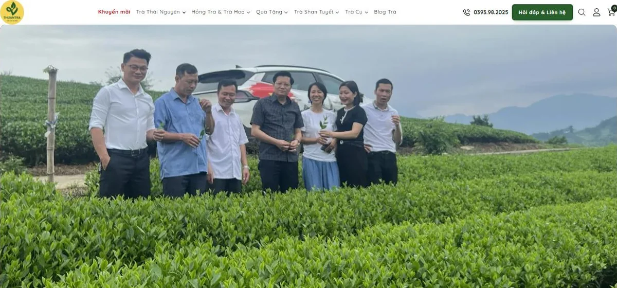 Website Thuận Trà Thái Nguyên do ZoneTech dựng
