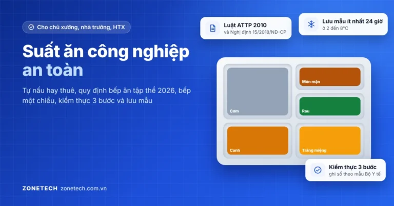 Khay suất ăn công nghiệp 5 ngăn: cơm, món mặn, rau, canh, tráng miệng